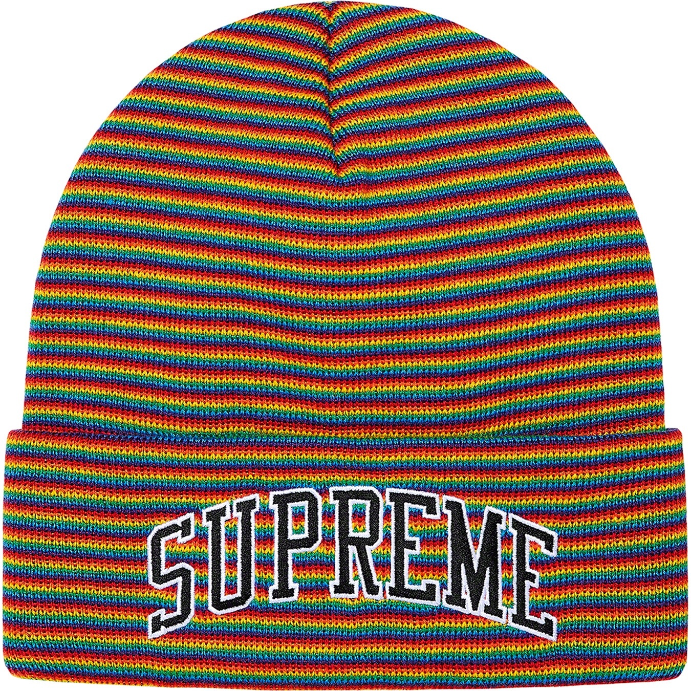 Rainbow Stripe Beanie view 3